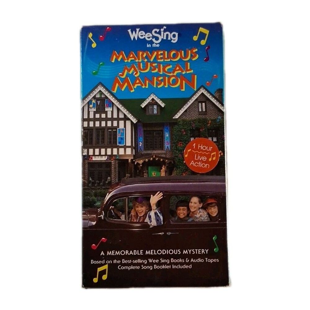 Vintage 1992 Wee sing Marvelous Musical Mansion VHS tape